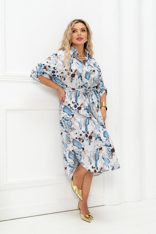 Платье А-115п абстракция