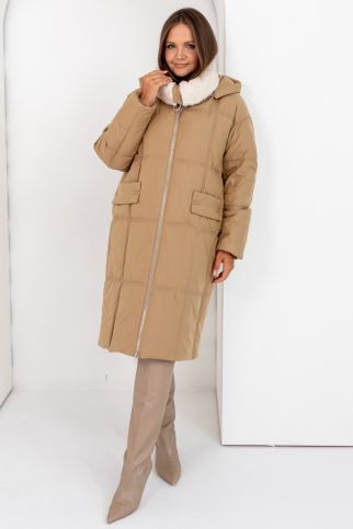 Пальто К-73517 песок