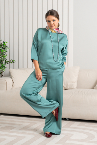 Блузка ТБ-300н зеленый гранит 