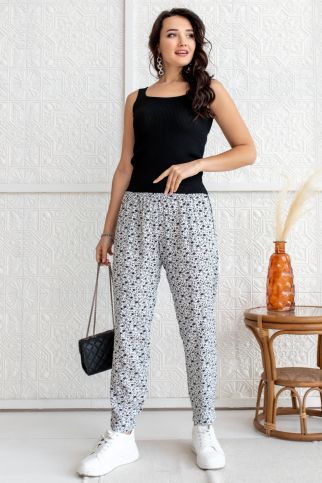 Брюки АБ-021 цветочная поляна